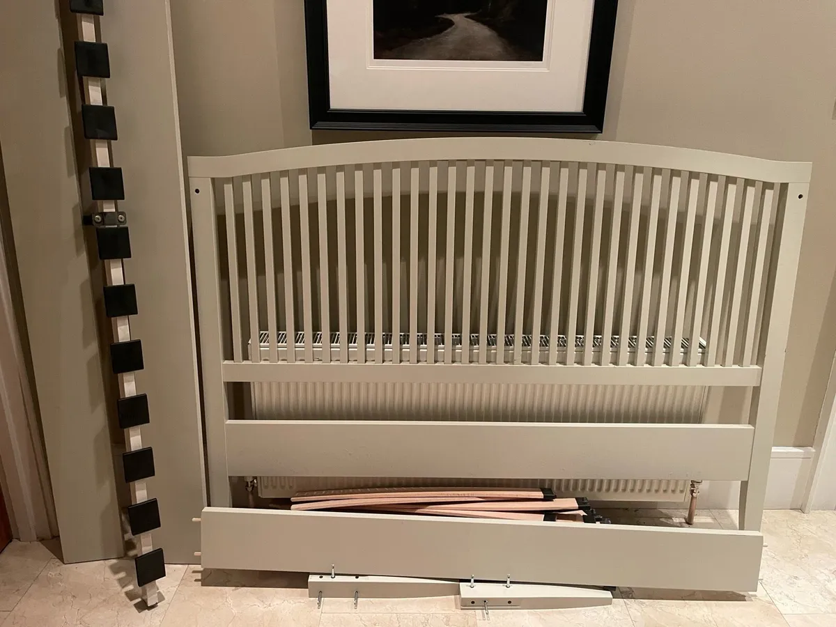 Magnificent Ex Caseys Grey King Size Wooden Bed - Image 3