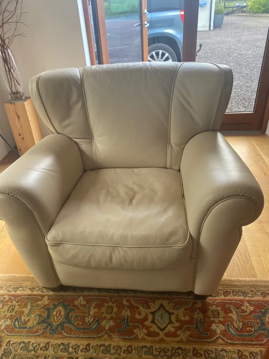 Leather armchair - Image 1