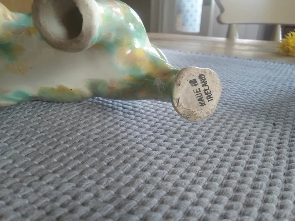 CARRIGALINE VINTAGE GREEN MOTTLED ELEPHANT FIGURE - Image 3