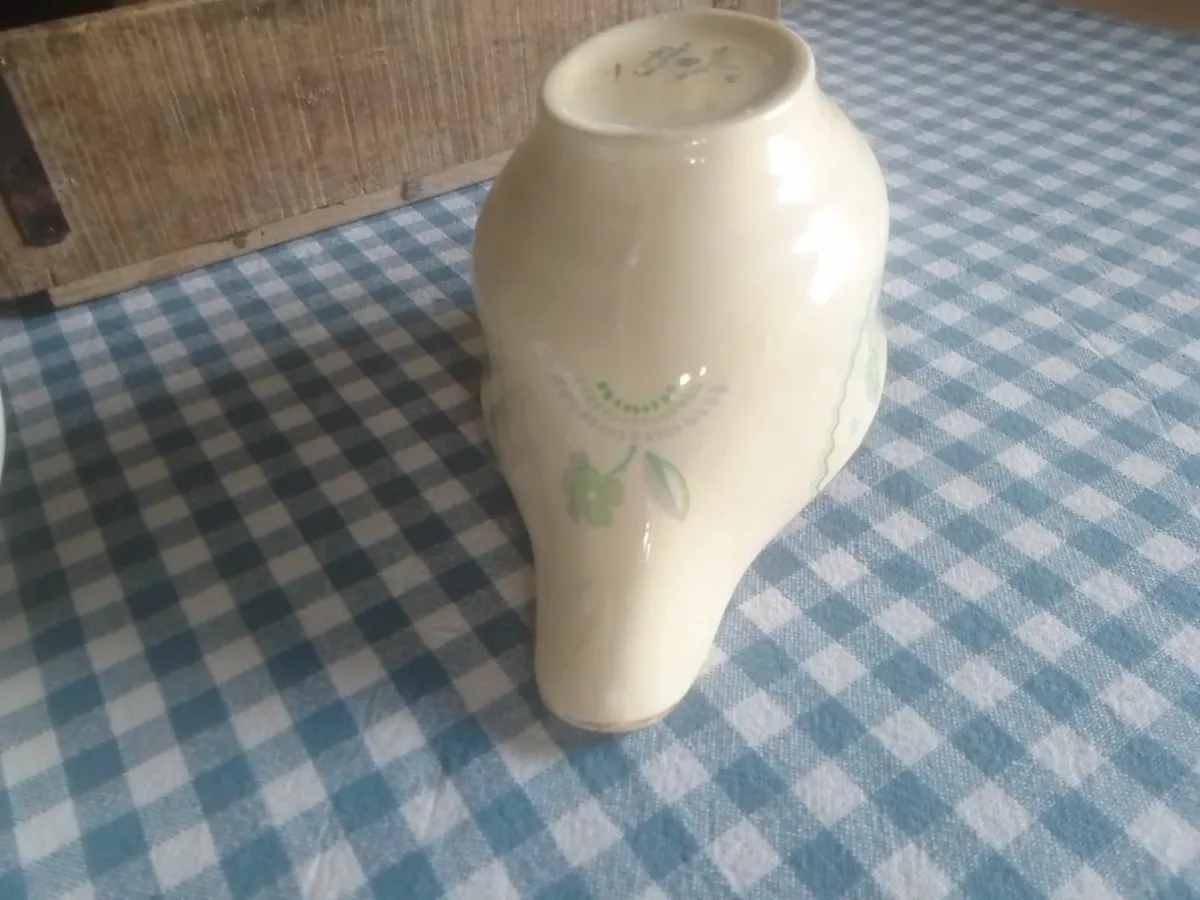 ANTIQUE ART NOUVEAU CERAMIC GRAVY BOAT - Image 3