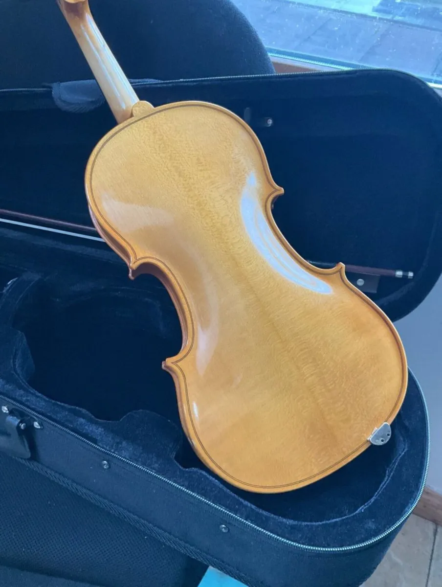 Outstanding violin by Reghin + case + bow - Image 1