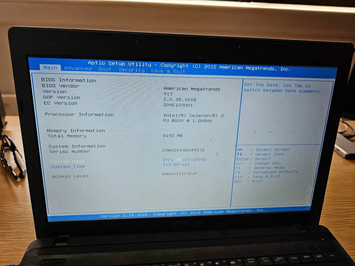 Asus Laptop spares or repair 15.6 inches - Image 1