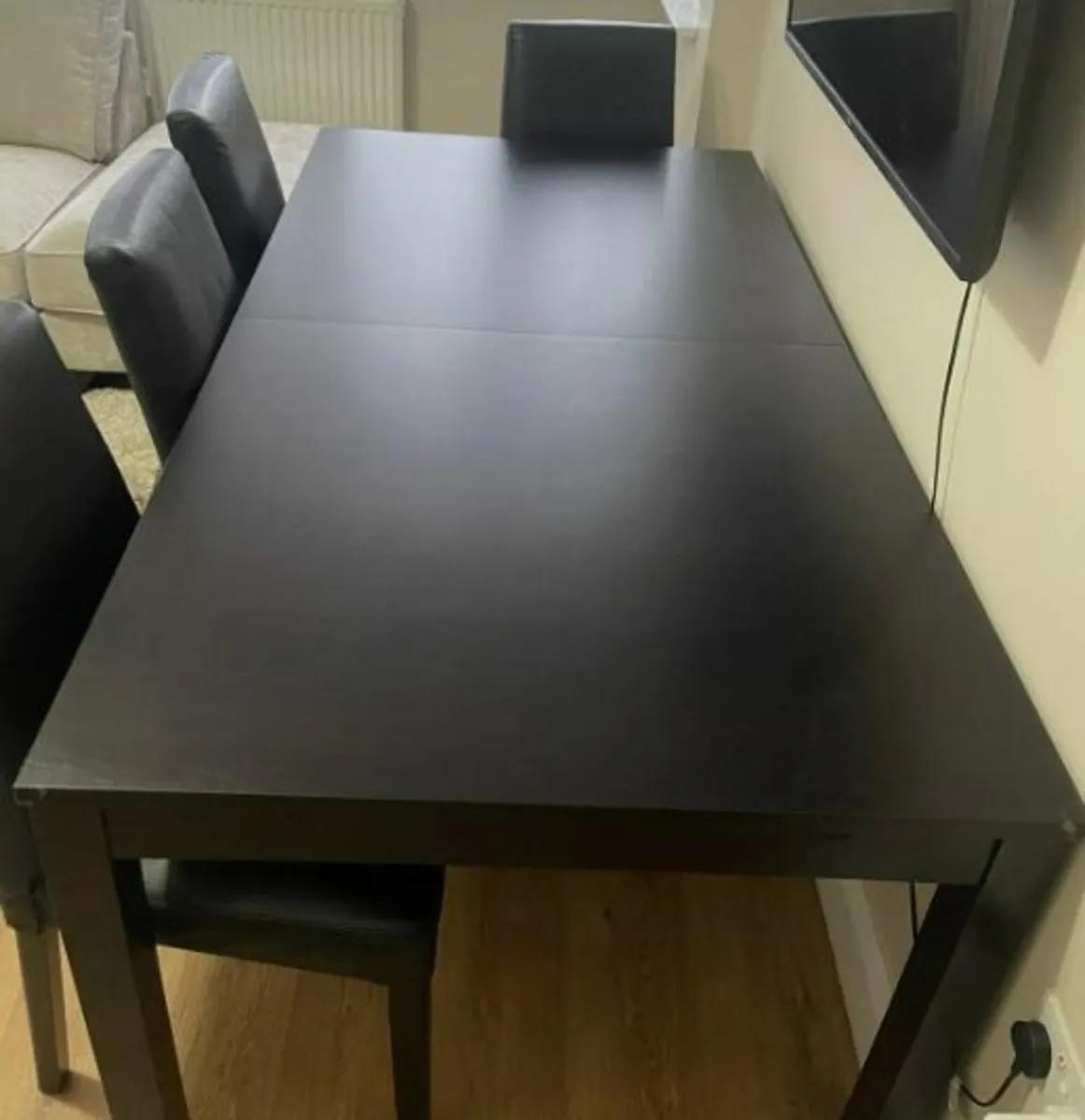 Dining table (or desk) Extendable, Bl/Br - Image 3