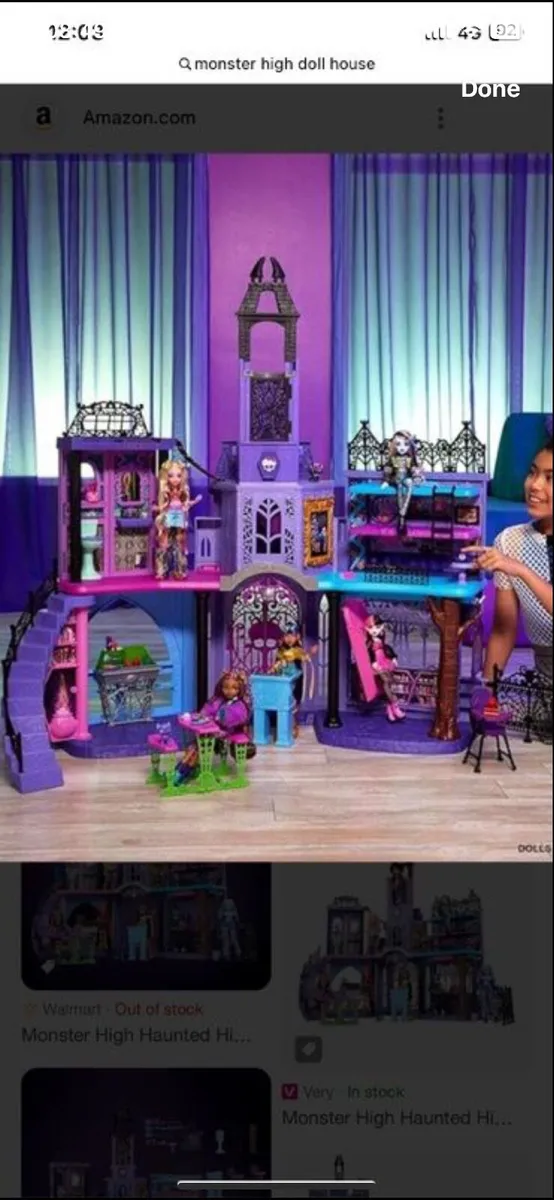 Monster high xl doll house