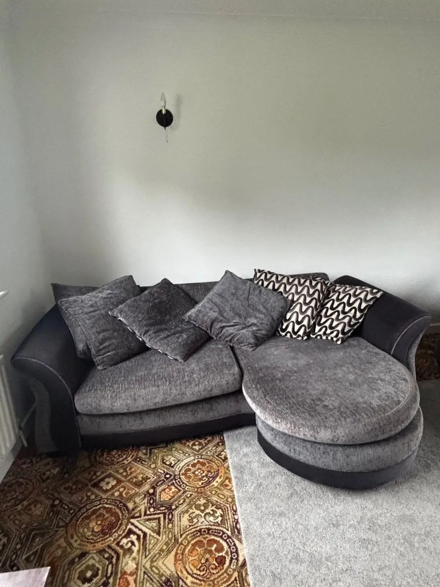 DFS Grey Sofa with L shape - Image 1