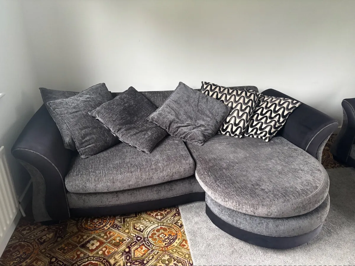 DFS Grey Sofa with L shape - Image 2