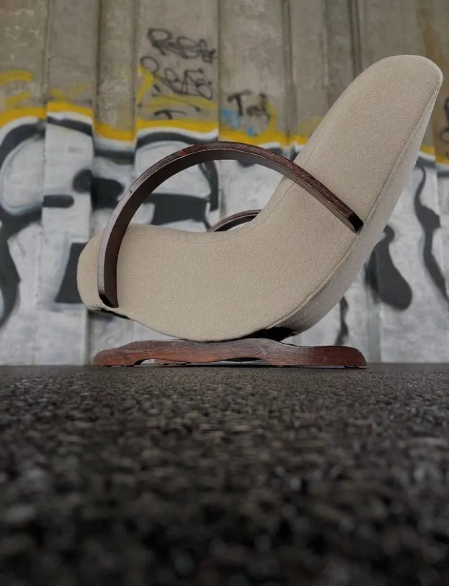 mid century rocking chair vintage retro - Image 2