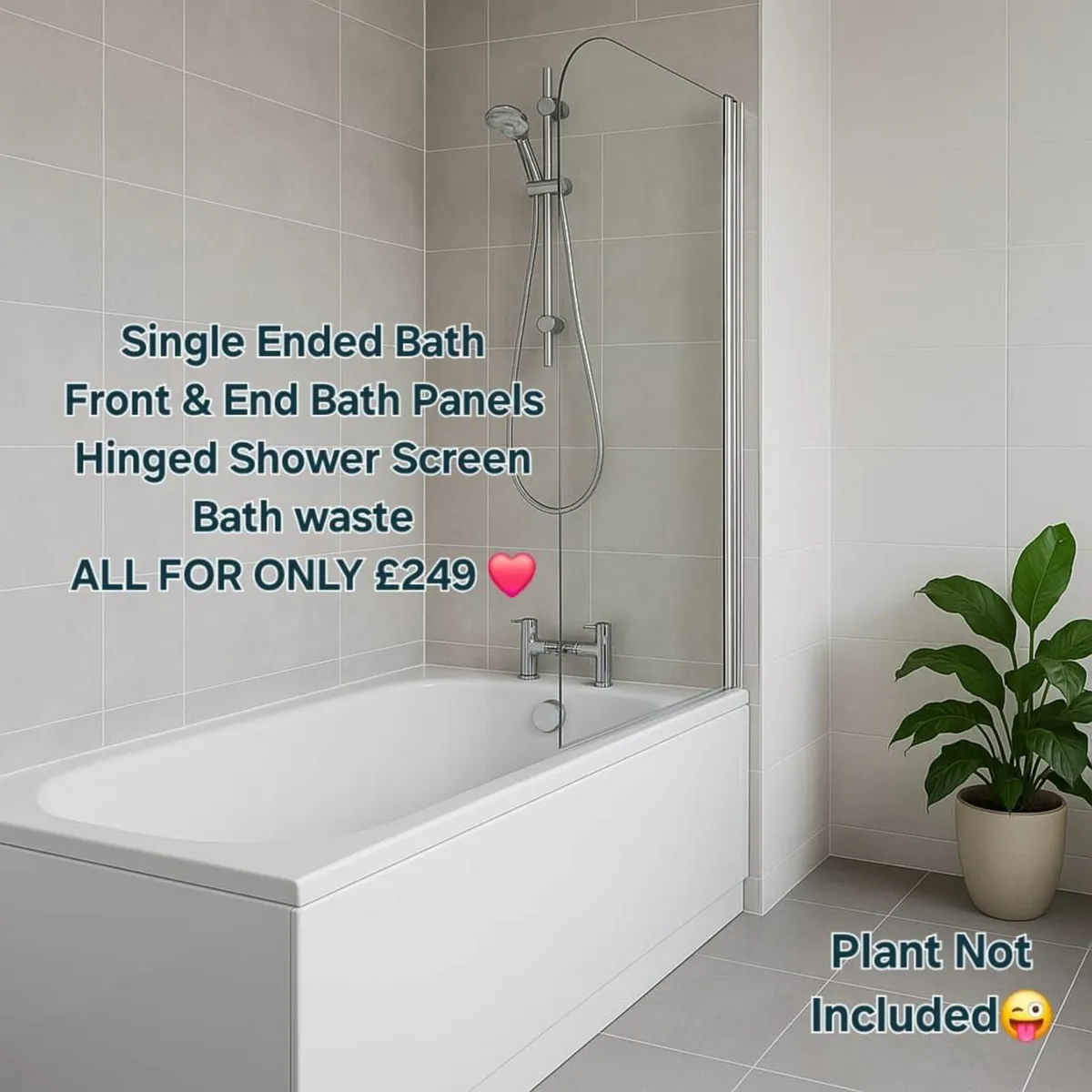 1700 x 700mm Bath