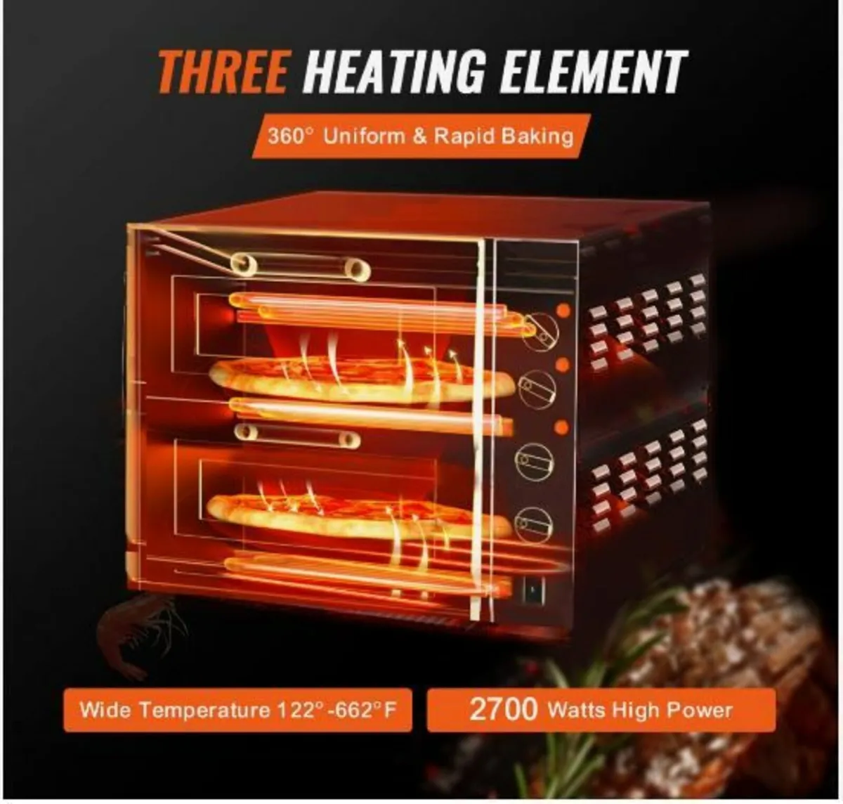 Commercial Countertop Pizza Oven Electric Pizza - Image 3