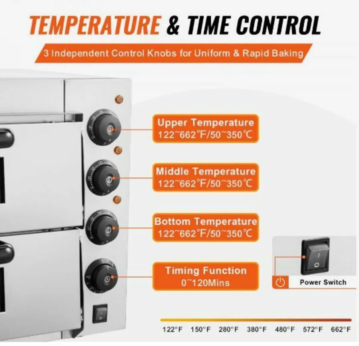 Commercial Countertop Pizza Oven Electric Pizza - Image 4