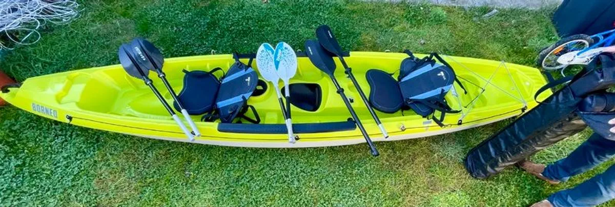 Borneo 3-Person Kayak + Full Accessory Set, very good Condition - Image 2