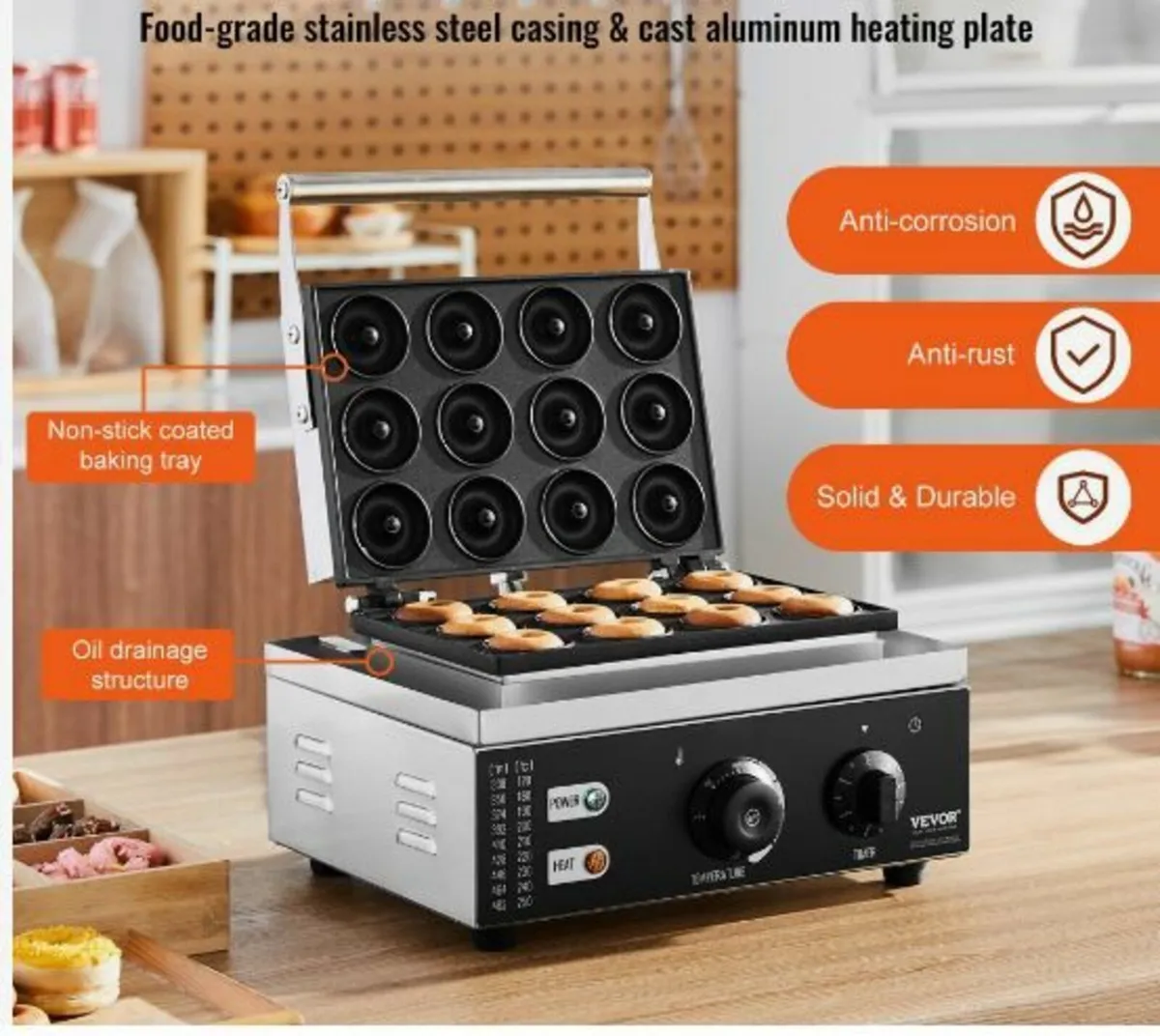 Electric Donut Maker, 1550W - Image 2