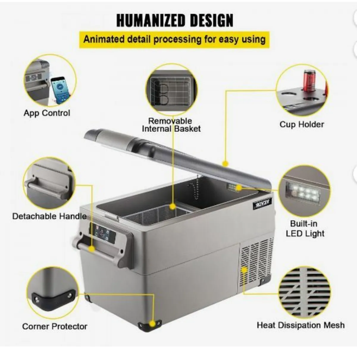 Car Refrigerator 35L Compressor - Image 3
