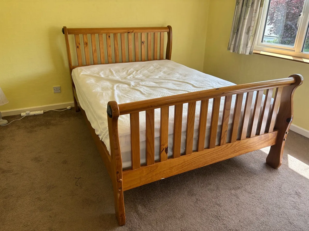 Double bed and mattress - Image 3