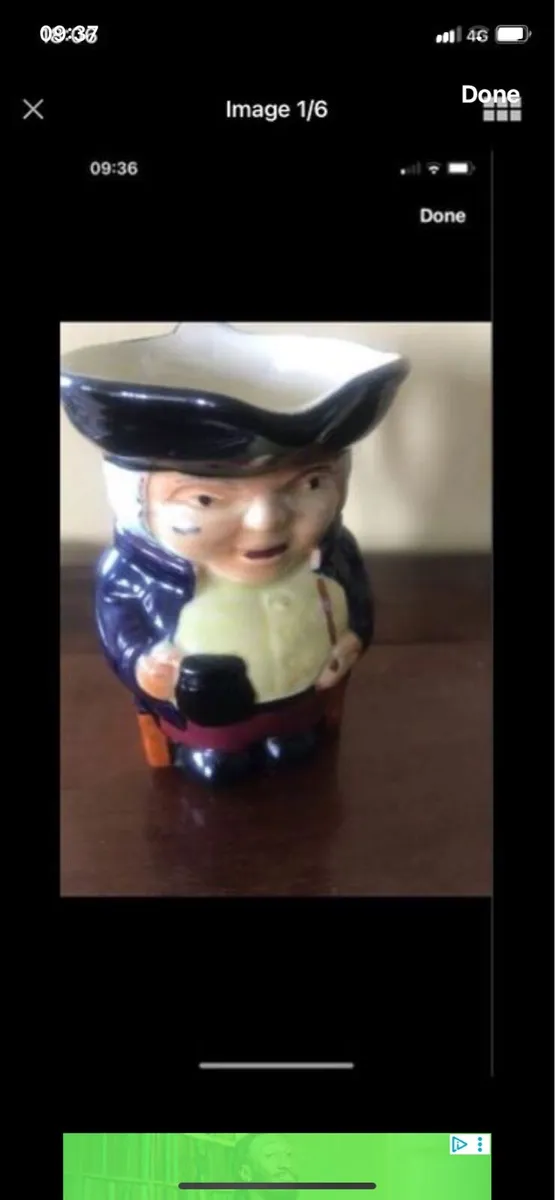 Antique/ Vintage Toby Jug - Image 1