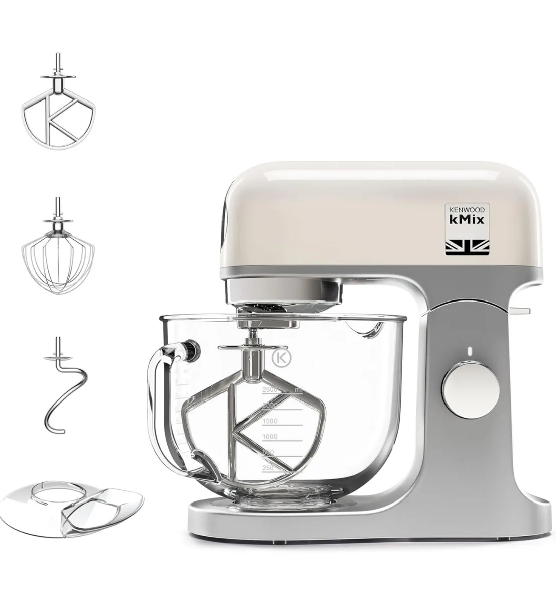 Kenwood  KMIX 1000Watts Stand Mixer 6-Speeds Cream - Image 3
