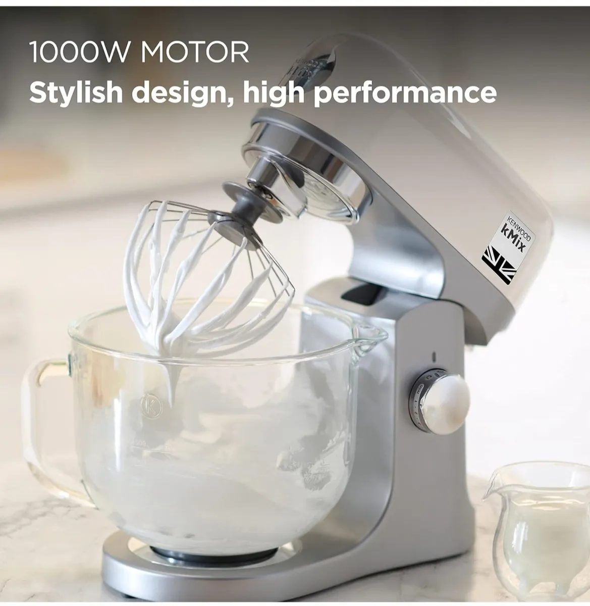 Kenwood  KMIX 1000Watts Stand Mixer 6-Speeds Cream - Image 4