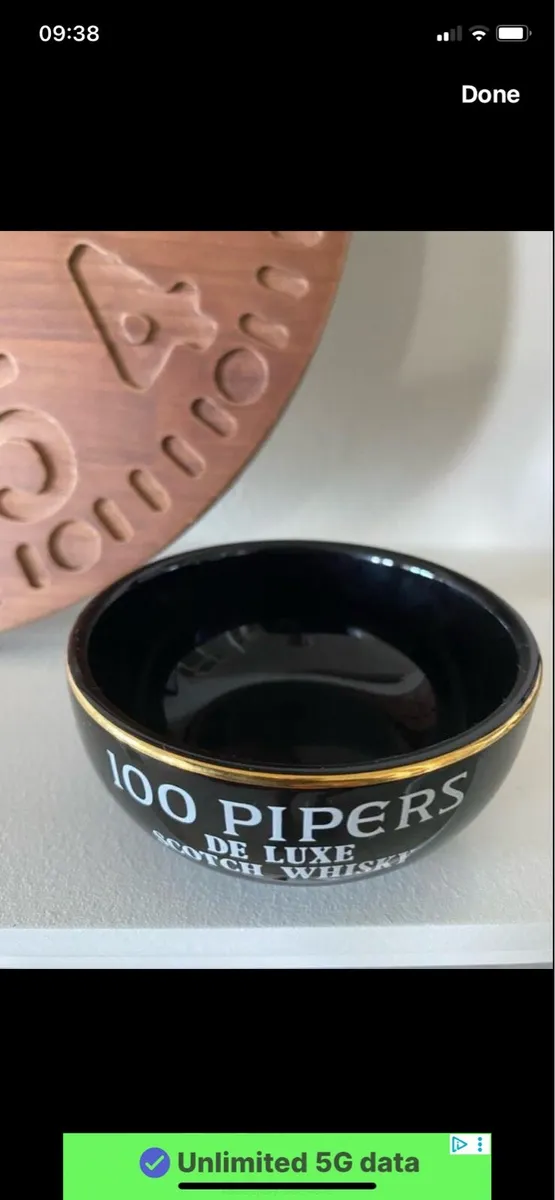 100 Pipers Bar Clock and Dish - Image 4