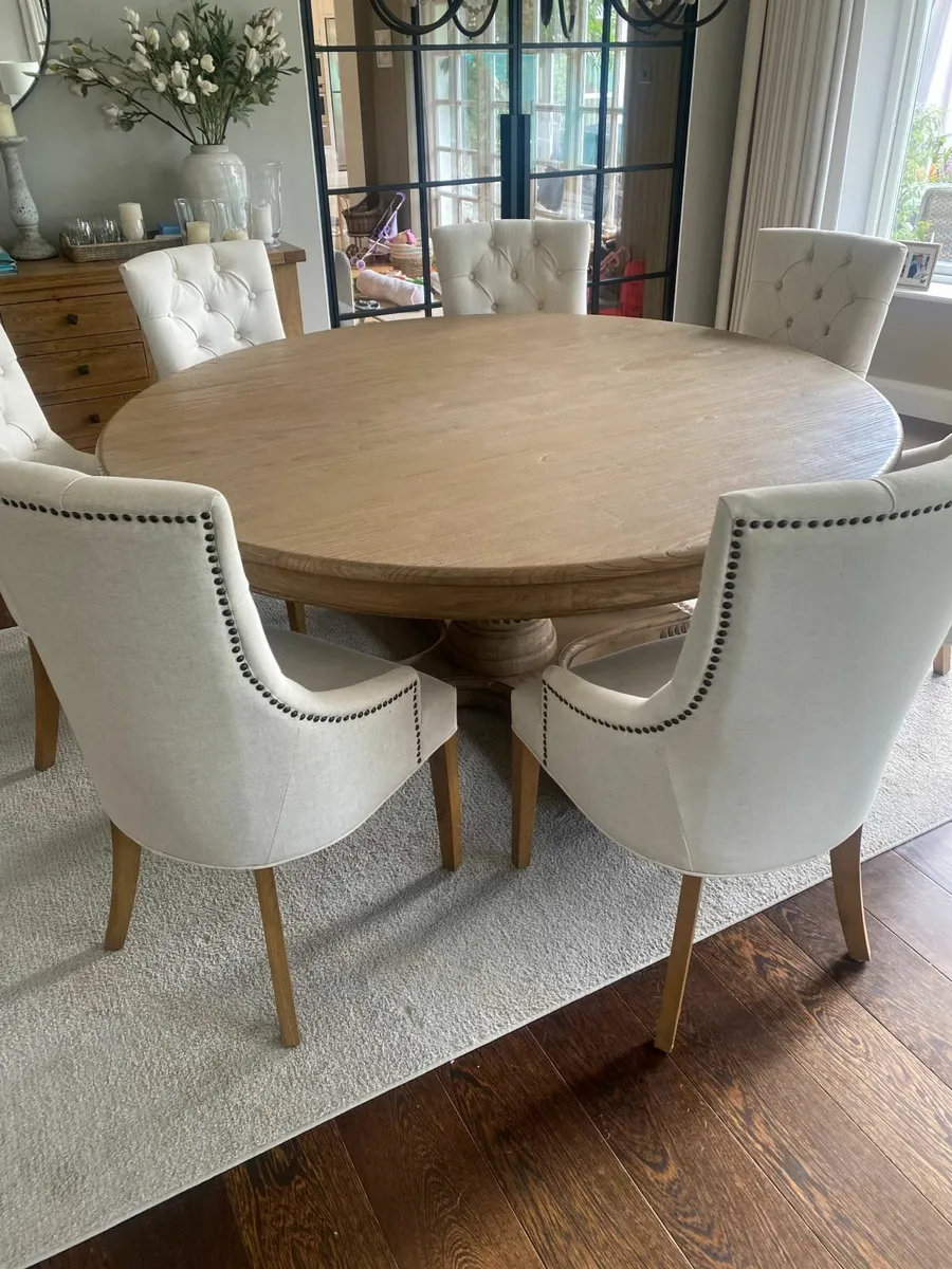 Wooden Round Dining Table - Image 2