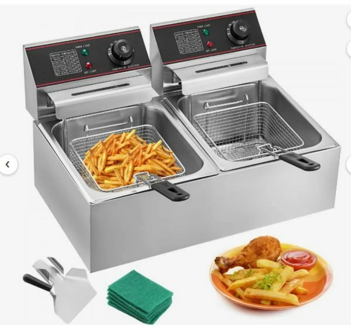 Commercial Deep Fryer 12L Electric Fryer 5000W - Image 4
