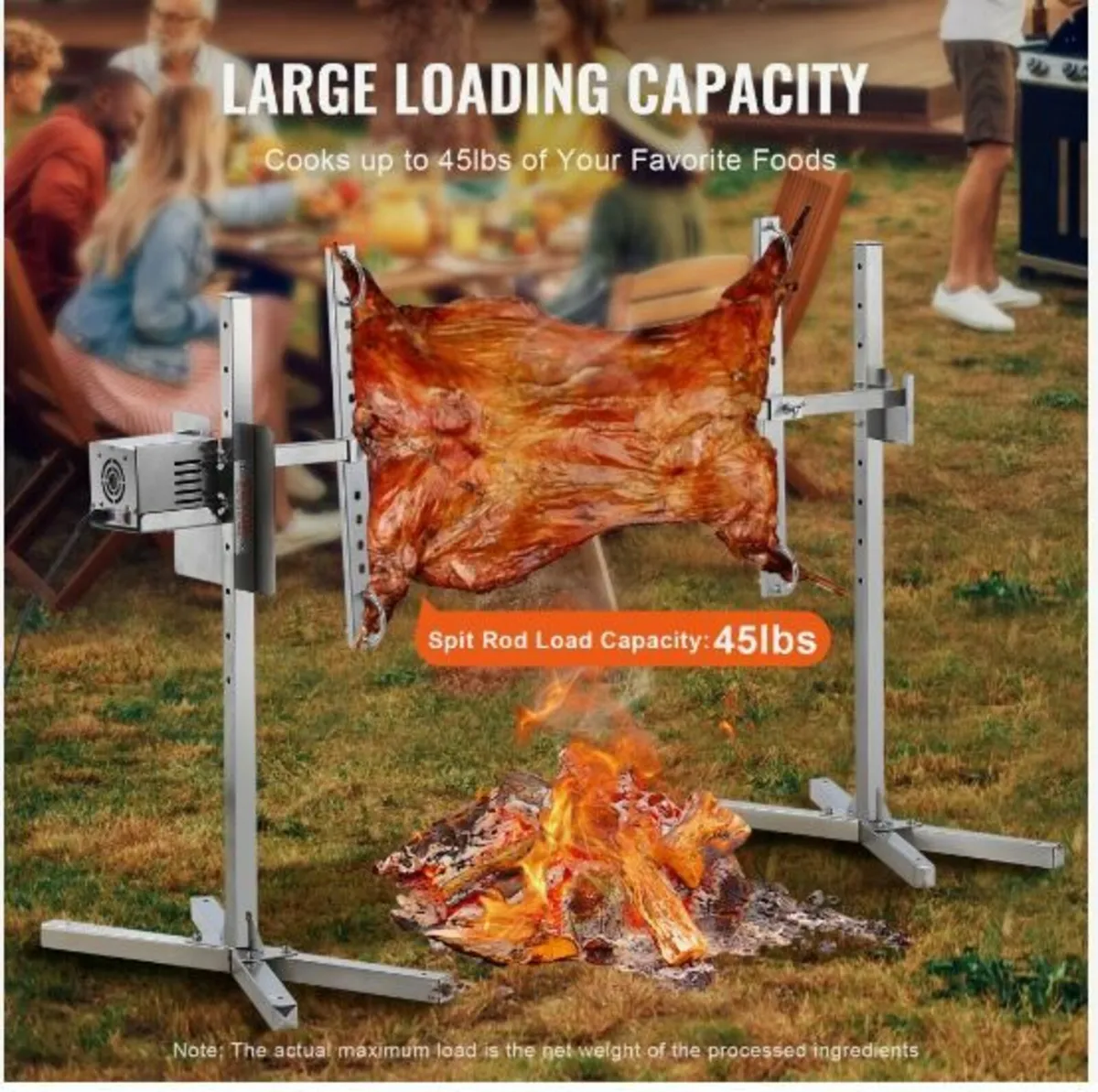 46" Electric BBQ Rotisserie Grill Kit - Image 3