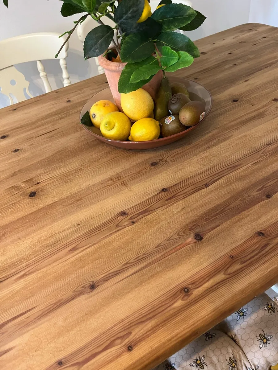 Farmhouse table and chairs - Image 2