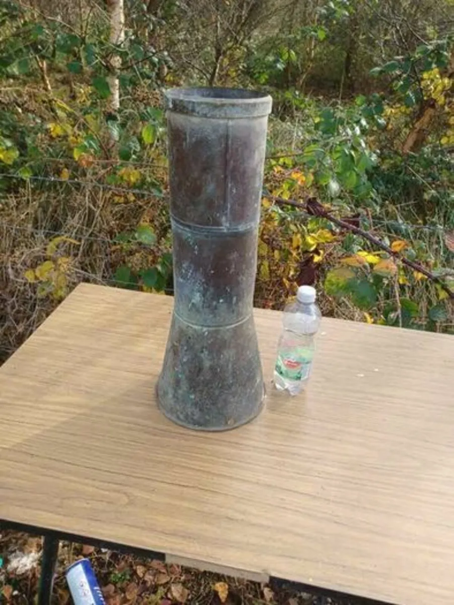 Antique copper rain gauge - Image 1