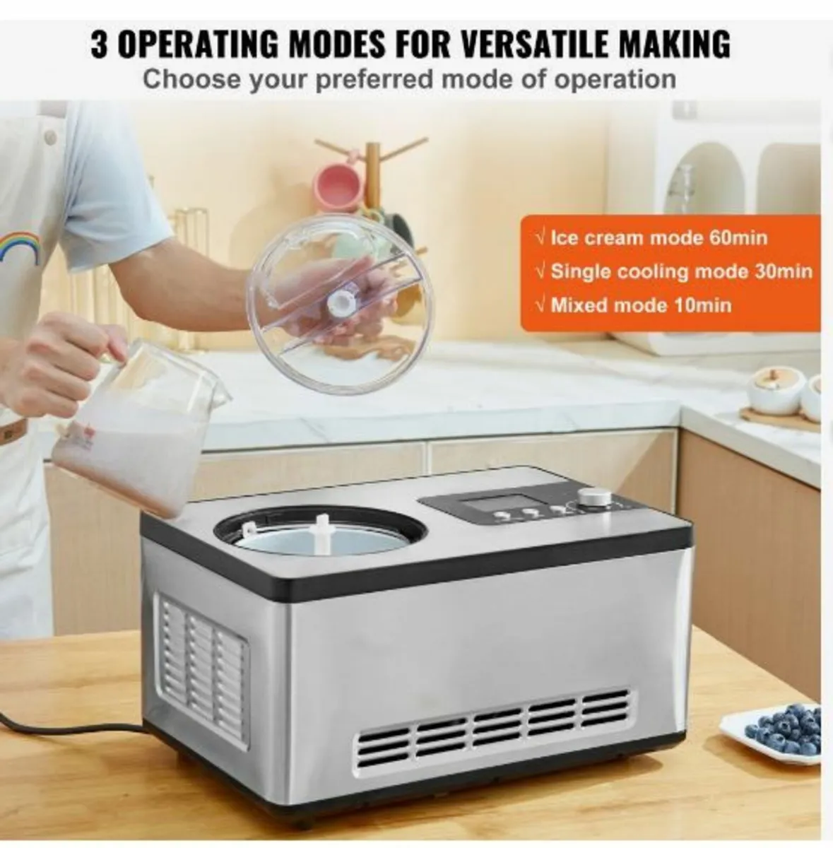 2 Quart Automatic Ice Cream Machine - Image 3