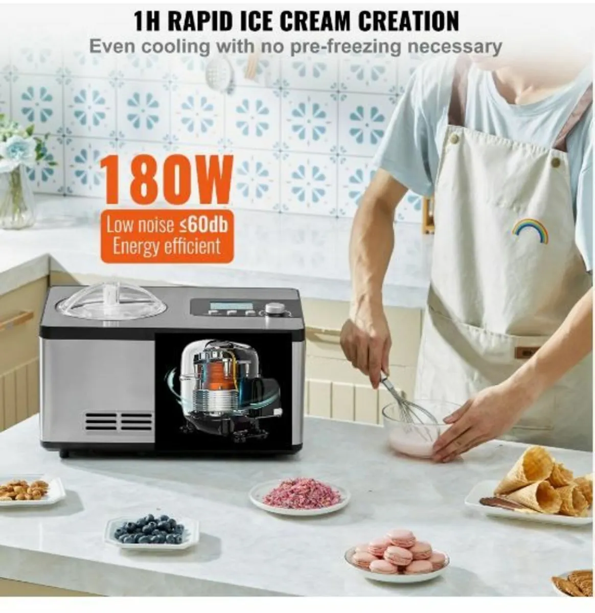 2 Quart Automatic Ice Cream Machine - Image 4