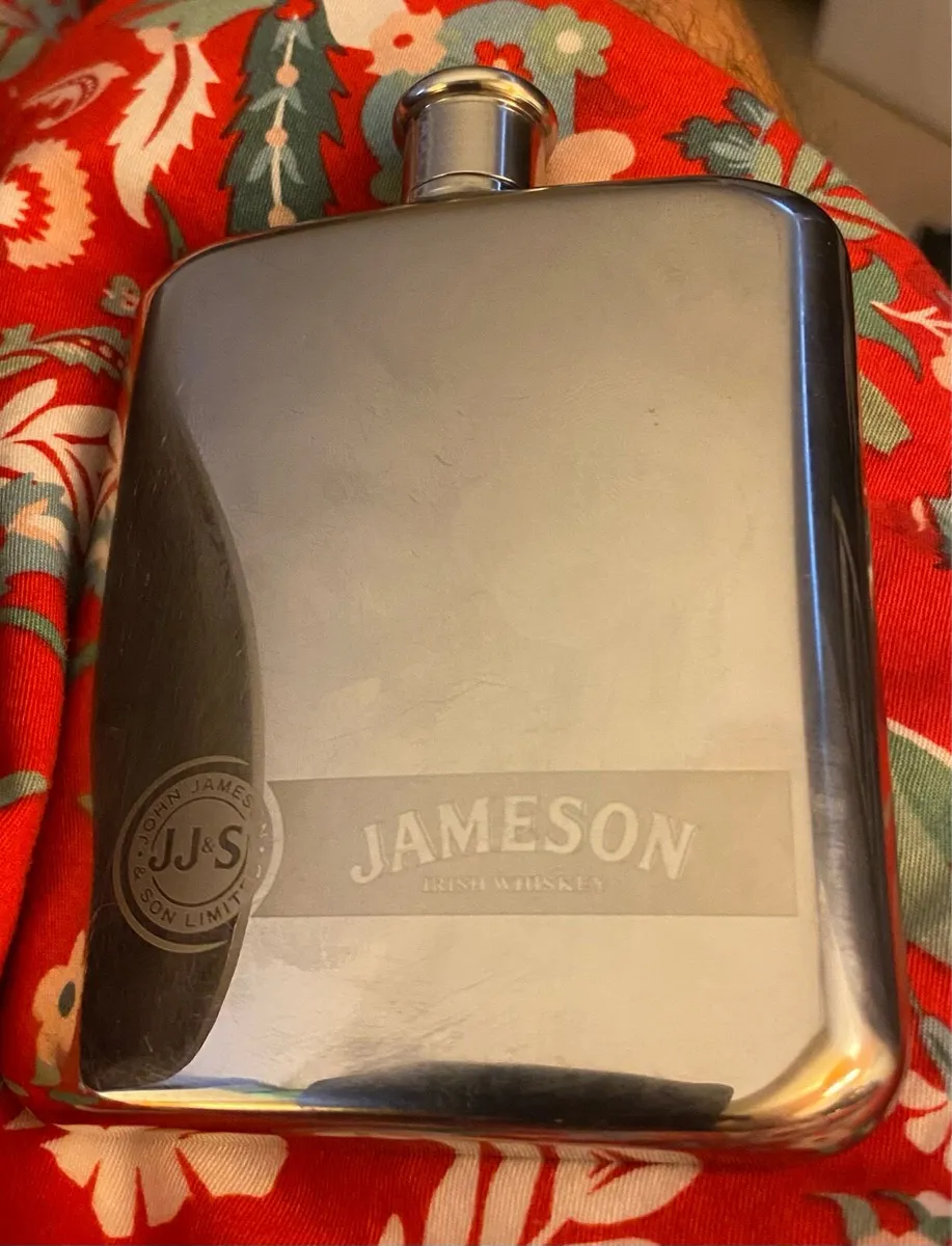 Vintage Jameson Hip Flask - Image 2