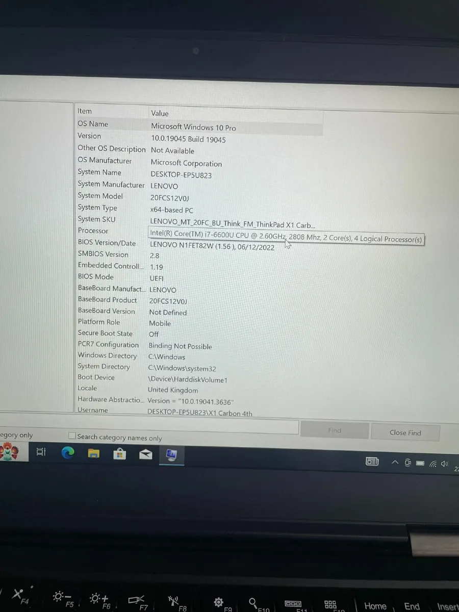 Lenovo X1 Carbon Gen 4 Laptop i7/16GB/128SSD/FHD - Image 2