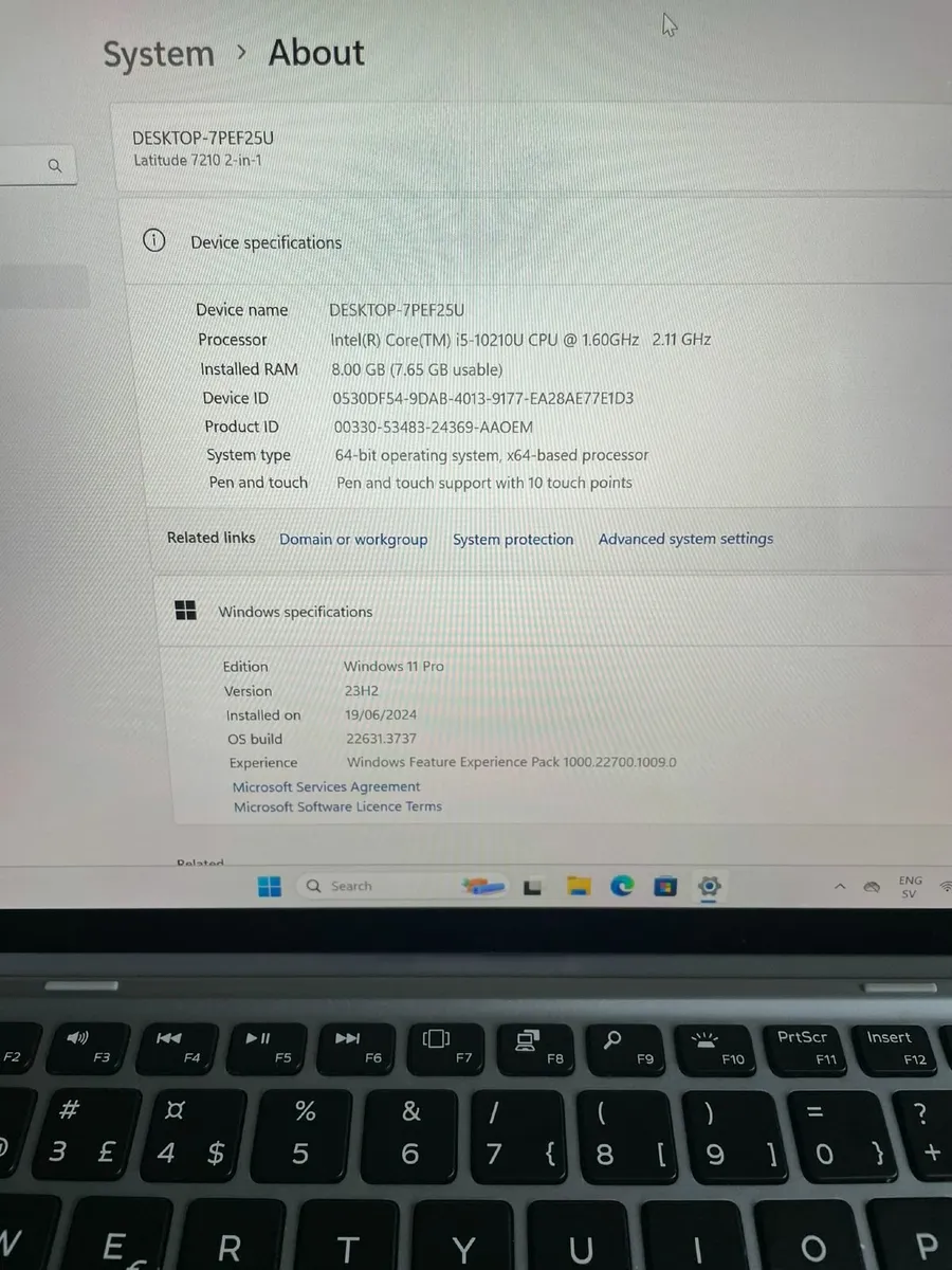 Dell Latitude 7210 2in1 Laptop i5/8GB/256SSD/FHD - Image 4