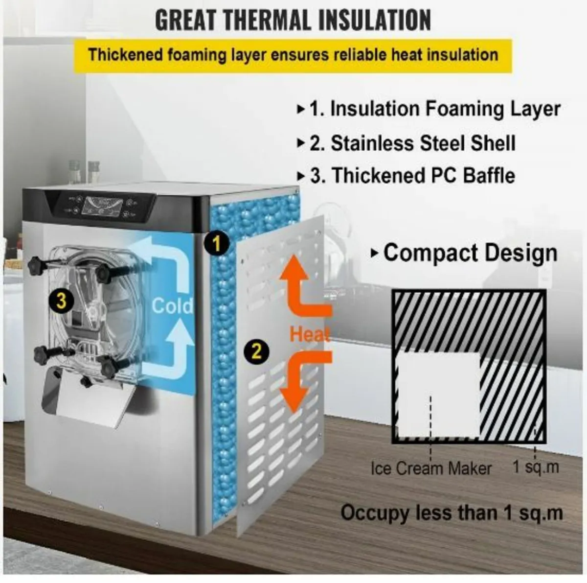 Commercial Hard Ice Cream Machine - Image 3