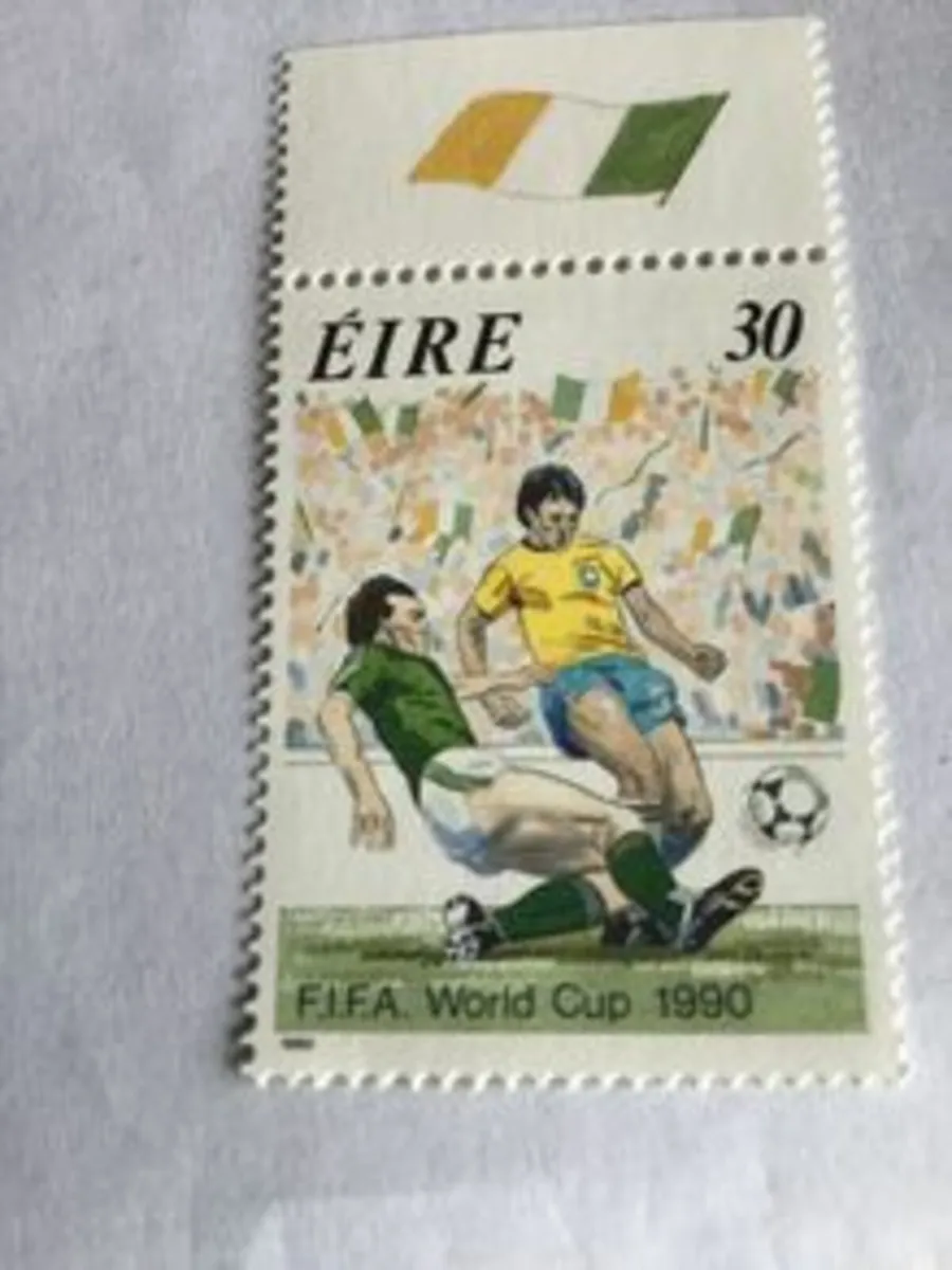 1990 Irish stamp - World Cup