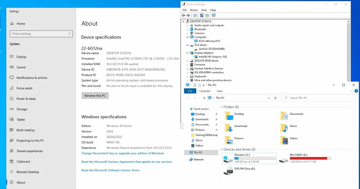 Hp All In One 21.5 " / 16gb Ram / 240gb Ssd - Fast - Image 2