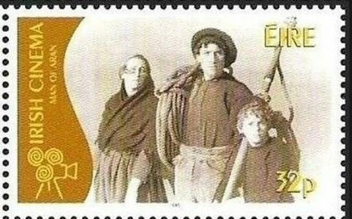 Irish stamp - Irish Cinema - Man of Aran