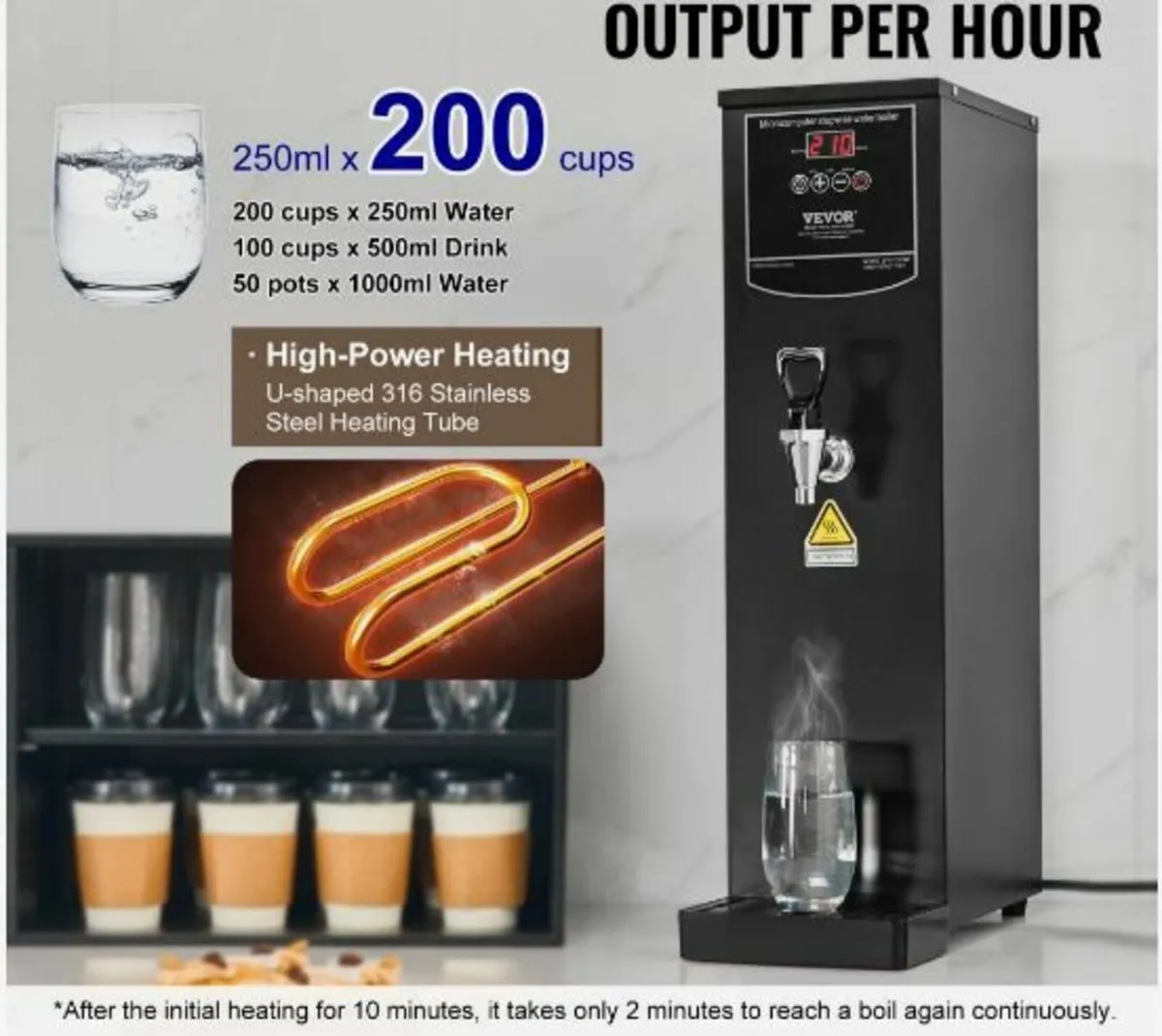 20L Commercial Water Boiler Electric Hot Water - Image 2