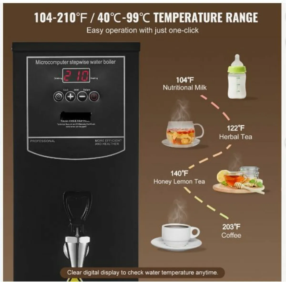 20L Commercial Water Boiler Electric Hot Water - Image 3