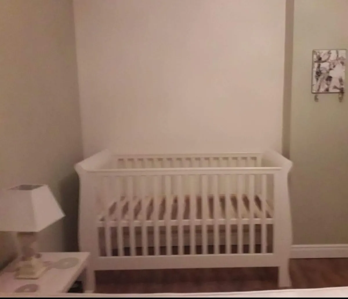 Ivory Mia Sleigh Convertible Cot to Toddler Bed - Image 3