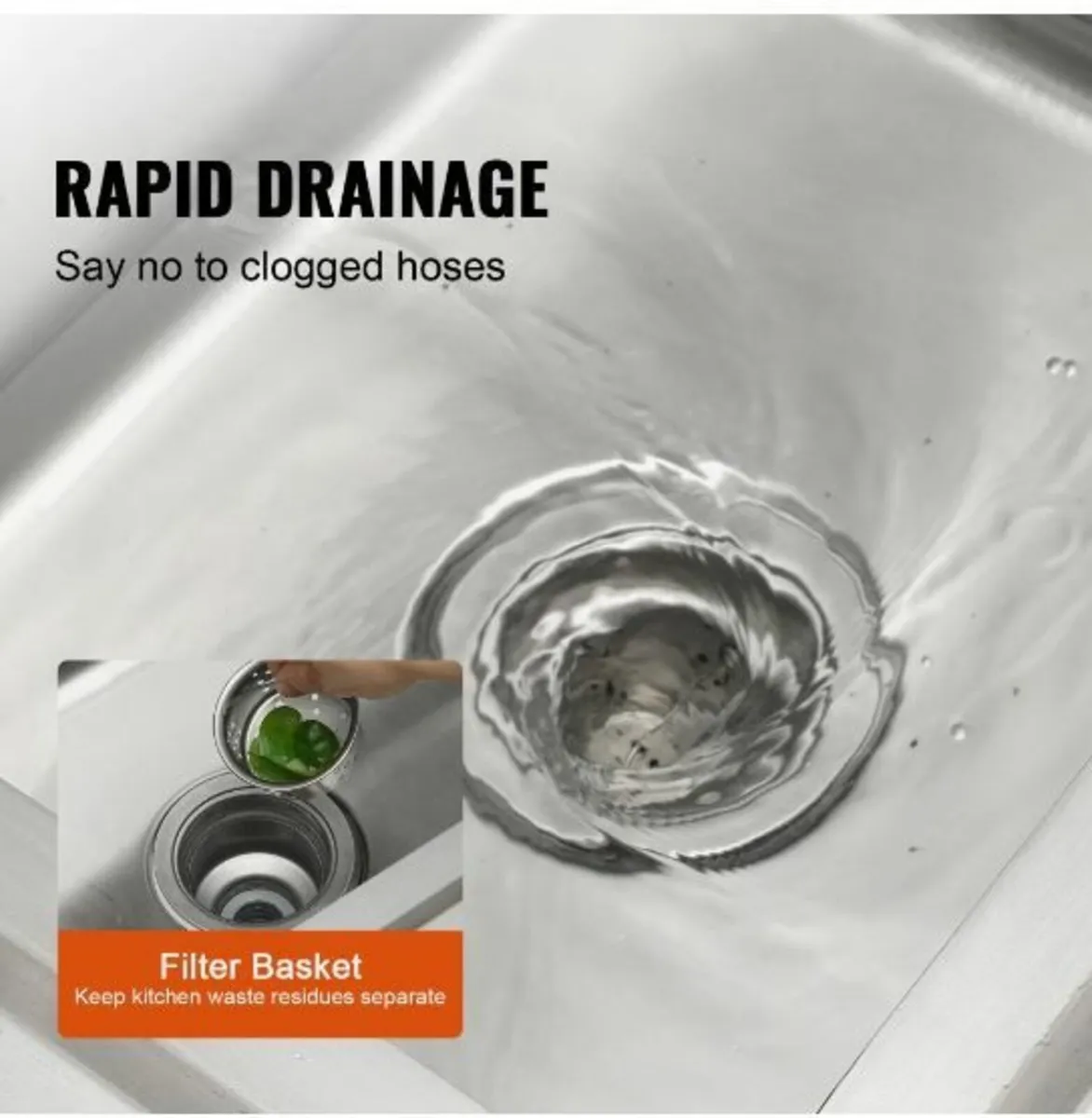 Stainless Steel Utility Sink - Image 3
