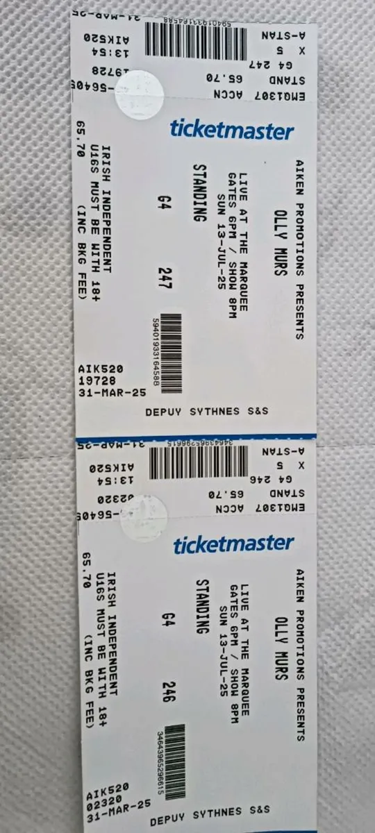 Olly MursTickets