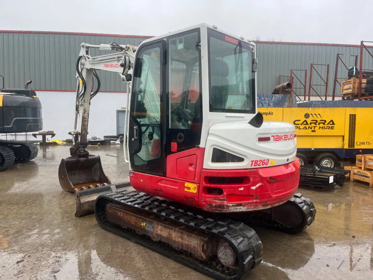 Takeuchi TB260 Mini Excavator - Image 3