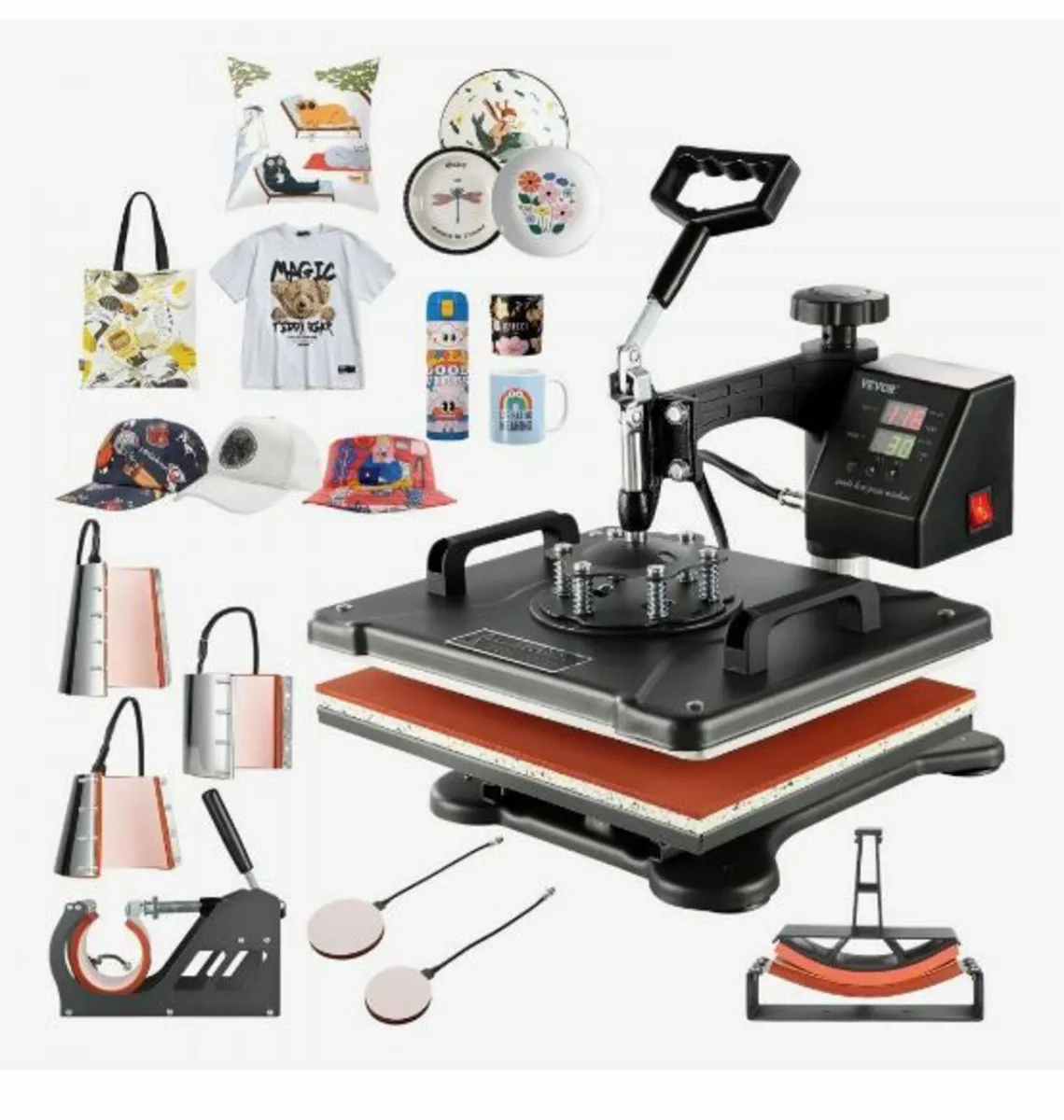 Heat Press 8 in 1 Heat Press Machine 38x30cm - Image 2