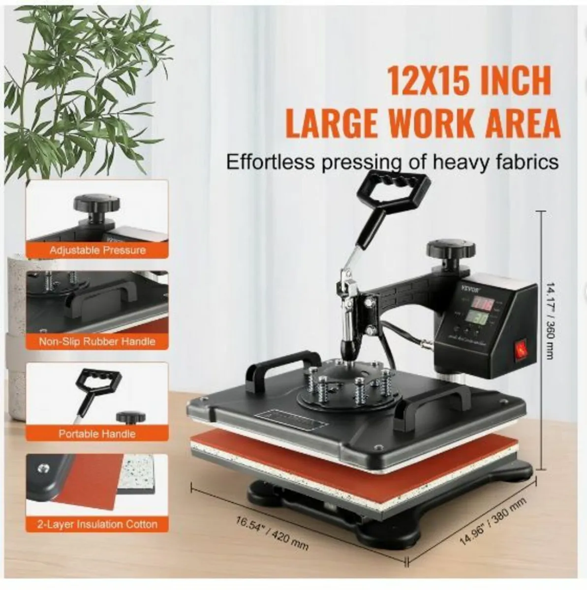 Heat Press 8 in 1 Heat Press Machine 38x30cm - Image 4