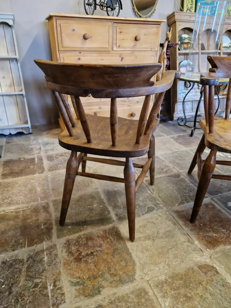 Set 4 smokers bow chairs - Image 2