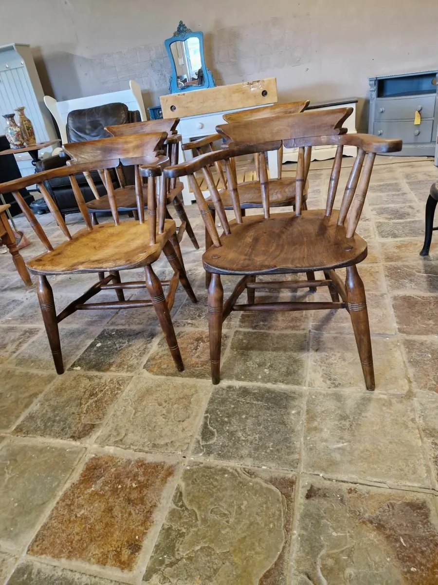 Set 4 smokers bow chairs - Image 1