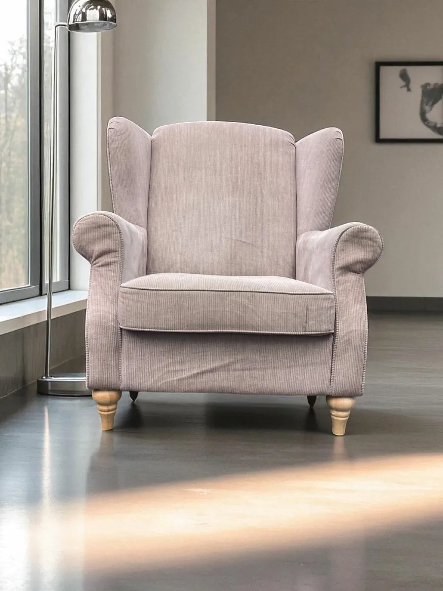 Armchairs x 2 - Wing Back - Image 4