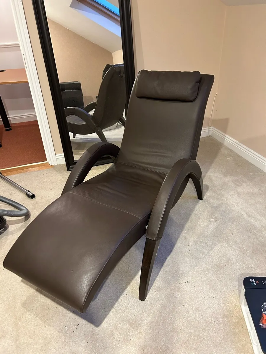 Leather Lounge Chair - Image 3