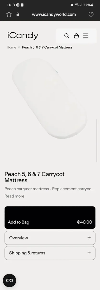 iCandy mattress organic - Image 2