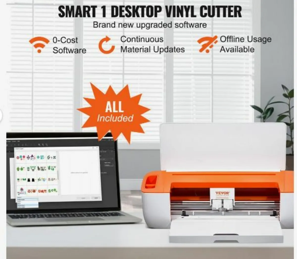 Vinyl Cutter Machine, Bluetooth Connectivity - Image 2